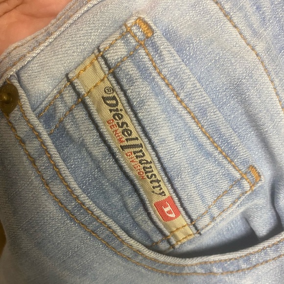 Diesel Industry Gruppe Super Slim-Skinny Low Waist Thin Light Wash Denim Jeans - Picture 11 of 14